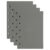 MEGAPENNA 200 Sheets A8 Punched Refill Paper Binder Paper [Dark Gray]