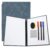 MEGAPENNA A4 Portable Dry Erase Board, Double-Sided Reusable, Denim Blue | Handheld Whiteboard Board Whiteboard Notebook with PU Cover, Pen & Wipe Cloth & Board Eraser for Office Study Home