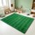 MegoSage 79” x 59” Soccer Rug, Green Grass Soft Cushioned Play Rug