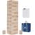 Megwoz Giant Tumble Tower Game – 60 Blocks New Zealand Pine Wooden Stacking Blocks for Kids & Adults, Over 5FT Tall Indoor/Outdoor Family Games, Birthday Party Games Unique Gifts for for All Ages
