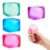 MEIEST 4 PCS Colorful Stress Cube – Sensory Fidget Squeeze Toy with Super Solid Squish-Slow Rising Ice Cube Stress Balls-Stress Relief Hand Toy-2.16″ Cube