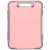 Meiikun Clipboard with Storage, Rugged Shockproof Protective, Internal Pen Pouch & Metal Clip, Heavy Duty Plastic Clip Boards 8.5×11, High Capacity Contractor Folder for School Office (Pink)