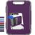 Meiikun Clipboard with Storage, Rugged Shockproof Protective, Internal Pen Pouch & Metal Clip, Heavy Duty Plastic Clip Boards 8.5×11, High Capacity Contractor Folder for School Office (Tomato Purple)