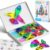 MEIQ 42PCS Mini Magnetic Tiles Travel Set with Iron Storage Box – Portable STEM Building Blocks for Kids 3-8, Montessori Educational Magnet Toys for Airplane, Car Rides & On-The-Go Play