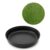 MEKA Black Deep Tuff Tray with Grass Insert Bundle – 27.8″ Sensory Play Table Set with Artificial Grass Mat Extra Deep Mess Containment Base for Toddlers & Preschool Small World Learning