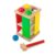 Melissa & Doug Deluxe Pound and Roll Wooden Tower Toy with Hammer, White
