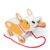 Melissa & Doug Feed, Walk & Poo Pup Wooden Preschool Pull Toy Play Set Ages 3+ – FSC Certified