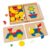 Melissa & Doug Pattern Blocks and Boards with 120 Multi-Colored Wooden Shape Tiles, 5 Double-Sided Puzzle Boards, Tangram Puzzles, Montessori Toys for Girls & Boys (Pack of 6)