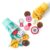 Melissa & Doug Play to Go Cups Food Playset Bundle (12-Pack) – Travel Toys and Pretend Play Food with Fidget Lids for Road Trip Activities for Kids