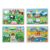 Melissa & Doug Wooden Peg Puzzle Set – 4-Pack Vehicle, Farm, Safari & Pet Animal Themes – Educational Puzzles for Toddlers and Preschoolers Ages 2+