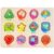 Melofaver Montessori Wooden Shape Puzzle Board, Peg Puzzles Shape Matching Game, Preschool Educational Learning Toys for Toddlers 3 4 5 Years Old, Christmas Birthday Gifts for Boys Girls
