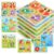 Melofaver Toddler Wooden Peg Puzzles, Montessori Learning Baby Puzzles