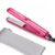 MELYDO Mini Flat Iron with 3 Heat Settings, 0.7-Inch Ceramic Travel Mini Hair Straightener for Short Hair and Bangs, 40-Second Fast Heat, Frizz Control, Auto Shut-Off and Dual Voltage (Rose Red)