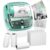 Memoking AI Sticker Printer for Kids, AI Voice Powered Mini Sticker Maker, Mini Thermal Printer (Green)