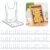 Memorywuu 36 Pack 5.91 inch Acrylic Book Stand for Display Adjustable Clear Display Holder Easel Collector Stand for Home Office Back to School Comic Album CD Magazine Artwork (5.91 x 6.1 x 3.15 Inch)