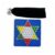 Menolana Checkers Board Portable Strategic Non-Slip Cloth Top Star Pattern Learning Game Suitable for Kids Education Family Game Time Travel, Set with Bag