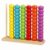 Menolana Children Counting Frame Wooden Abacus Toy Counting Rack Bead Stacker Math Learning Tool with Multicolor Beads for Early Numeral Awareness Suitable for, Large Beaded Abacus