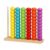 Menolana Children Counting Frame Wooden Abacus Toy Counting Rack Bead Stacker Math Learning Tool with Multicolor Beads for Early Numeral Awareness Suitable for, Medium Beaded Abacus