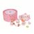 Menolana Children Play Kitchenware Wooden Tea Set Pretend Teapot Cups Saucers Tray Storage Case for Organization Fosters Imagination and Social Play Suitable for Role Play playroom Preschool Travel