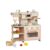 Menolana Children Play Kitchen Wooden Toy Kitchen Set Pretend Play Kitchen Playset with Utensils Pots Sink and Side Shelf Rounded Edges Suitable for playroom Bedroom Classroom