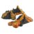 Menolana Display Mountain Toy Eruption Sculpture Soft Model Play Accessory Intricate Texture Suitable Learning School Projects Cake Decoration, Volcanic Eruption Model, Realistic, Detailed Texture