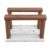 Menolana Miniature Vehicle Track RC Crawler Obstacle Terrain Module Climbing Ramp Course Accessory with PETG Material Textured Features and Fixing Holes, Wooden Racetrack A