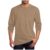 Mens Athletic Shirts Solid Color Basic Stylish Crew Neck Long Sleeve Top