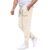 Men’s Baggy Sweatpants Wide Leg Lounge Joggers High Waist Drawstring Ribbed Cuffs Streetwear with Contrast Piping Pockets