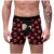 Men’s Border Fashion Breathable 3D Printed Comfortable Briefs, Black, X-Large