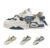 Men’s Fashion Street Skateboard Shoes,Lace-Up Casual Sneakers (Blue,7.5)