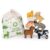 Mentari Toys – Happy Stacking Farm – 8pc Wooden Stacking Toy for Toddlers – Farm Animal Balancing Activity Toy with Bag – Boost Fine Motor Skills and Dexterity – Educational Toy – Age 18m+