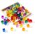 Meooeck 100 Pcs Rainbow Acrylic Gem Blocks Set with Wooden Mirror Tray, Translucent Stacking Gem Cubes for Kids 3-8, Montessori Educational Stem Sensory Light Learning Toy Gift Creative, School Supply