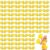 Meooeck 150 Pcs Cheer Pom Poms Bulk with Handles for Team, Yellow