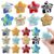 Meooeck 32 Pcs Space Theme Stress Balls Bulk, Slow Rise PU Foam Squeeze Balls with 8 Designs, 2 Inch Star Party Favors for Event Giveaways, Desk Accessories, Prize Favors