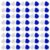 Meooeck 80 Pcs Cheerleading Pom Poms Sports Dance Spirit Cheer Pompoms with Handles Plastic Cheerleader Stuff for End of Year Grduation Party Sport Game Gymnastics Team Dance Club(Blue, White)