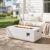 Merax 40 Inches 40,000 BTU Rectangular MGO Propane Fire Pit, White