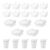 Merkaunis Pegboard Cups 20 PCS Pegboard Bins Set With Hooks and Loops