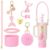 Mermaid Pattern Cup Set Drinkware Accessories Set 7PCS Fish Scale Series Tumbler Accessories Set