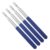 MERRYHAPY 4pcs Retractable Teacher Pointer Stick for Classroom Presentations and Reading, Handheld Stainless Steel and Silicone Finger Pointer, Adjustable Length from 8.3 to 39.4 Inches,