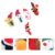 MERRYHAPY 5pcs Christmas Finger Puppets Plush Cartoon Finger Dolls, Charming Holiday Storytelling Santa Claus, Snowman, Penguin, Elk, and Bear for House Play