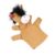MERRYHAPY Animal Hand Puppet, Brown Plush Five-Finger Glove Made of Short Plush and Pp Cotton, Comfortable to Use, for Storytelling and Imagination Development