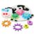 MERRYHAPY Wooden Cow Shape Gear Turning for Babies, Educational Building for Cognitive and Shape Recognition Training, Birthday Gift