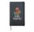 Merry Thankmas Santa Turkey Day Thanksgiving Christmas Hardcover Journal, Black