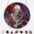 Mestart 83 Pieces Acrylic Puzzle Stained Glass Window Hanging, DIY Kit Moonlit Spooky Halloween Skeleton Black Cat Purple Flower Decor, Home Garden Ornament Gift for Mom Women Family Friends 7.87