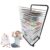 Metal Art Drying Rack with Wheels – Sturdy Sided Wire Display Shelf for Classroom Painting & Crafts – Portable Steel Sto Rack for Artwork & Drying Projects