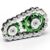 Metal Fidget Spinner Toys for Teens Boys Adults Bike Chain Roller Gadgets ADHD Figette Anxiety Stress Relief Items Quiet Figet Desk Offices EDC Men Easter Basket Stuffer – Green