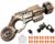 Metal Fidget Toys Gun for Adults, Spinner Gun Cool Novelty Fidget Toys,Alloy Metal Stress Relief Toy, 4.72-Inch Multifunctional Stress-Relief Toy EDC Anxiety Relief Gadget