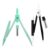 Metal Geometry Drawing Compass with Pencil Refill 2 Set for Drafting