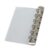 Metal Insert Binder Clip Refillable Partition, Silver, B