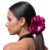 Metallic Scrunchies King Size Fuchsia XXL Ponytail Holders Oversized Made in the USA